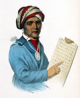 Painting of Sequoyah